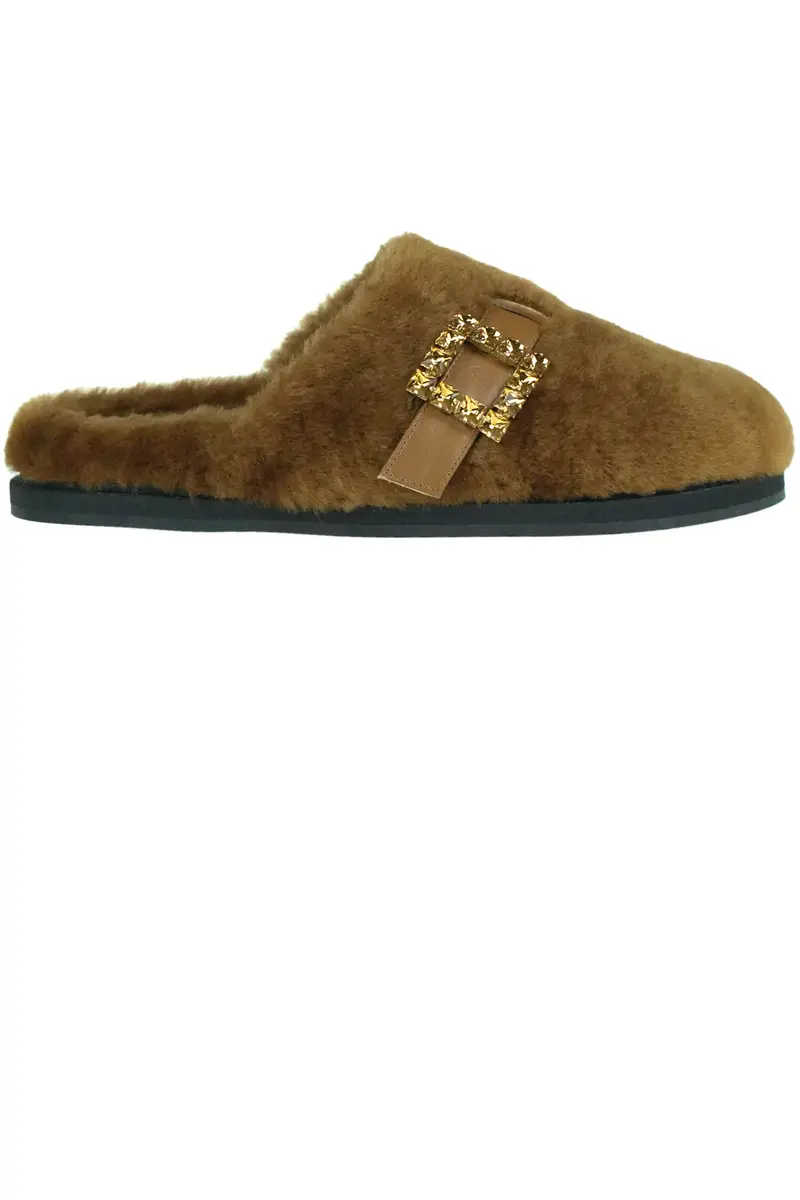 Ciabatte in ecopelliccia Marcus Marrone Chiaro