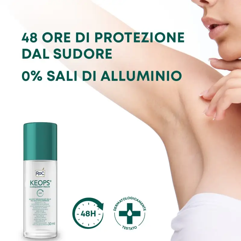 Keops Deo Roll-On 48h 0% Sali di Alluminio - Deodorante roll on miniatura 3