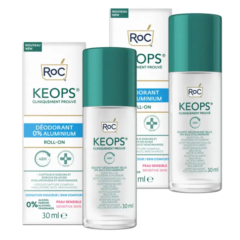 Keops Deodorante Roll-On 0% Alluminio 2X30Ml
