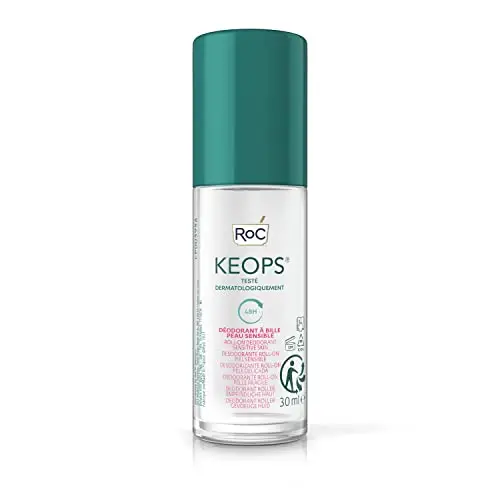 RoC - KEOPS Roll-On Deodorante Pelle Sensibile - Antitraspirante - Efficacia 48 Ore - Senza Alcool e Senza Profumo -