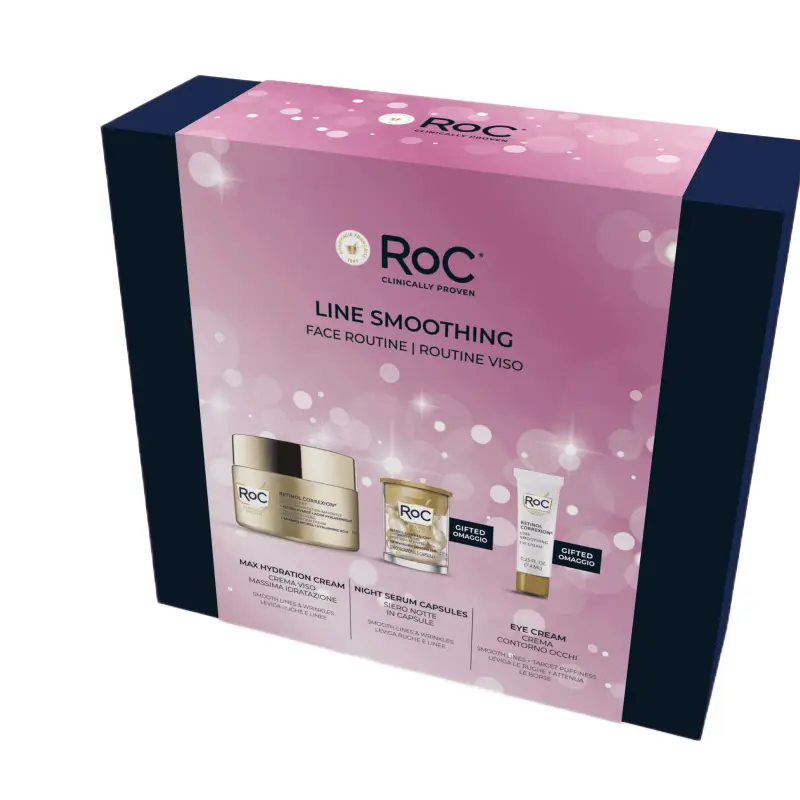 Retinol Correxion Cofanetto Line Smoothing Gift Set - Trattamento antietà pelli mature,Crema antirughe,Cofanetto antirughe