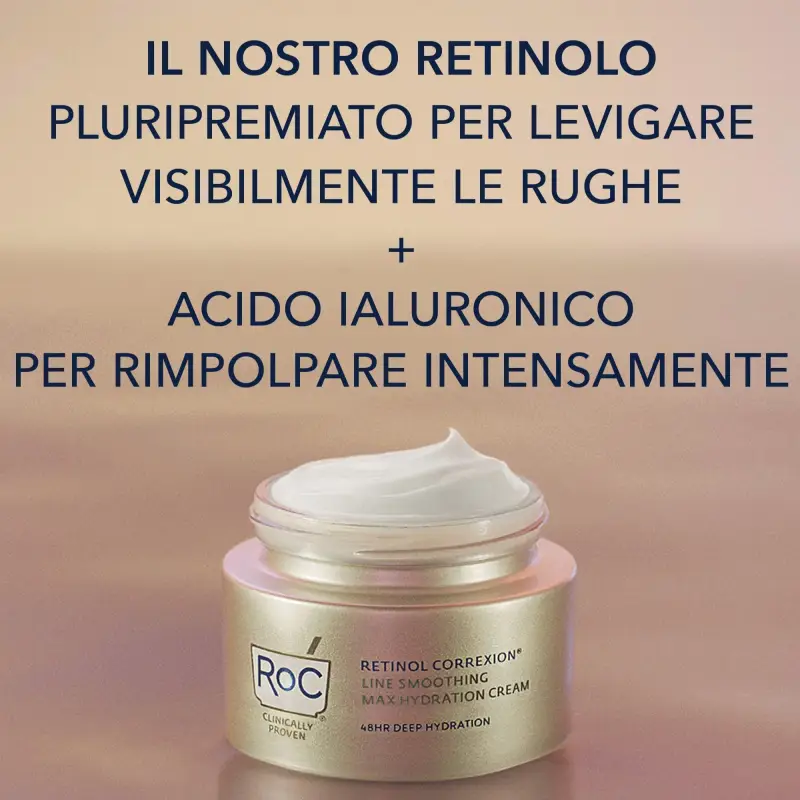 Retinol Correxion Line Smoothing Crema Viso Massima Idratazione - Trattamento antietà pelli mature, Crema antirughe miniatura 2