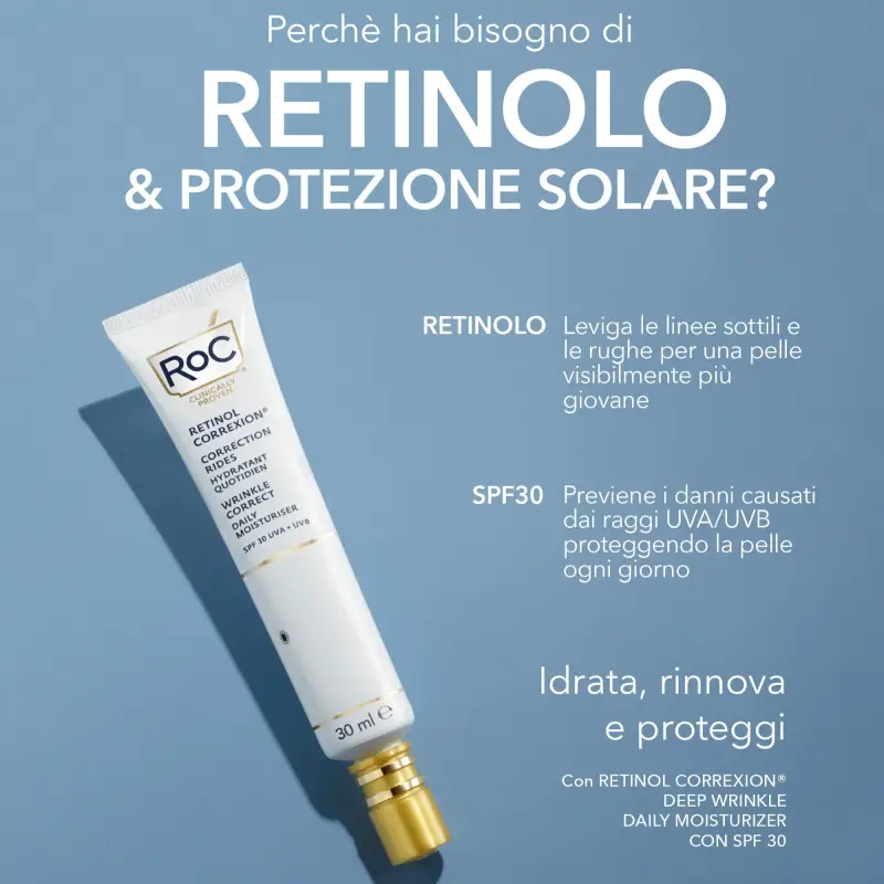 Retinol Correxion Wrinkle Correct Crema Viso Giorno SPF30 - Trattamento antietà pelli mature, Crema antirughe, Crema idratante viso miniatura 2