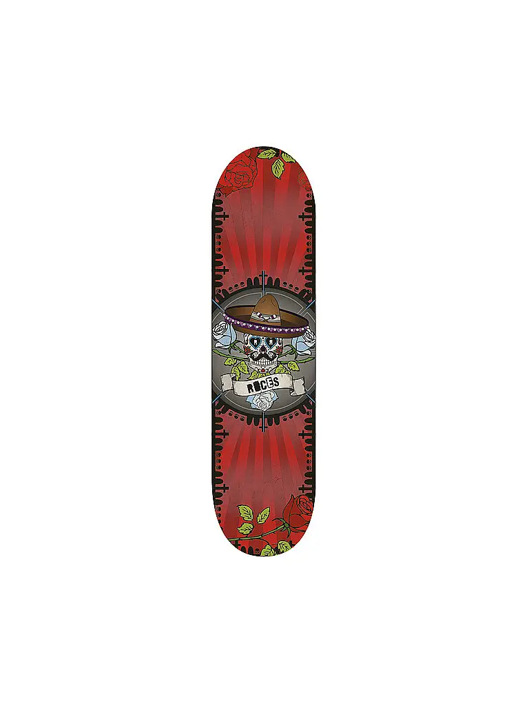 Skateboard Calavera Concave rosso