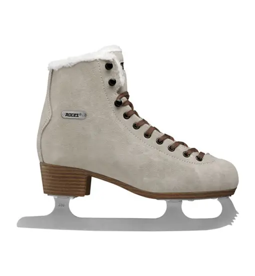 Suede Eco-Fur - pattini da ghiaccio - donna Brown