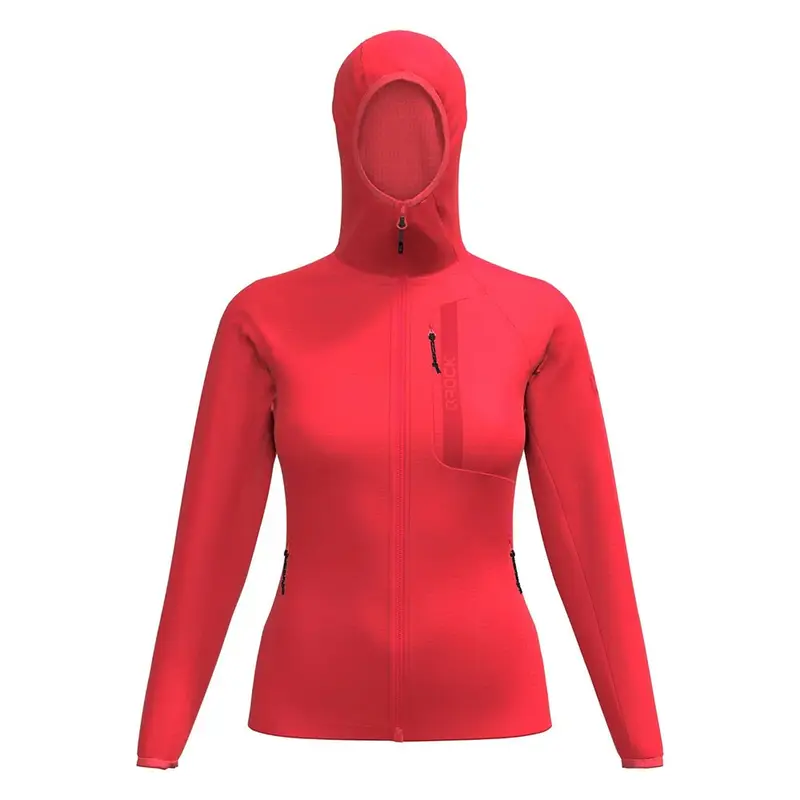 Felpa In Pile Arrows 2 0 Hoodie Fiery Coral Donna L