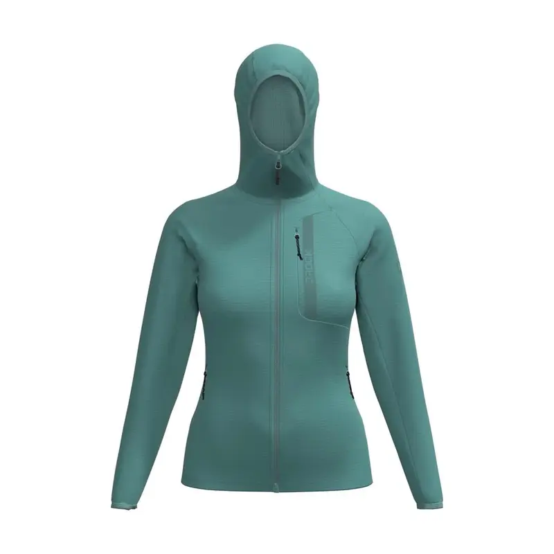 Felpa In Pile Arrows 2 0 Hoodie Oil Blue Donna S