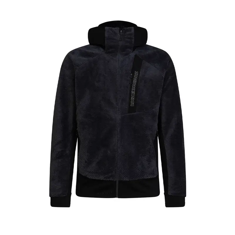 Felpa In Pile Blizzard Tech Hoodie Nero Uomo L