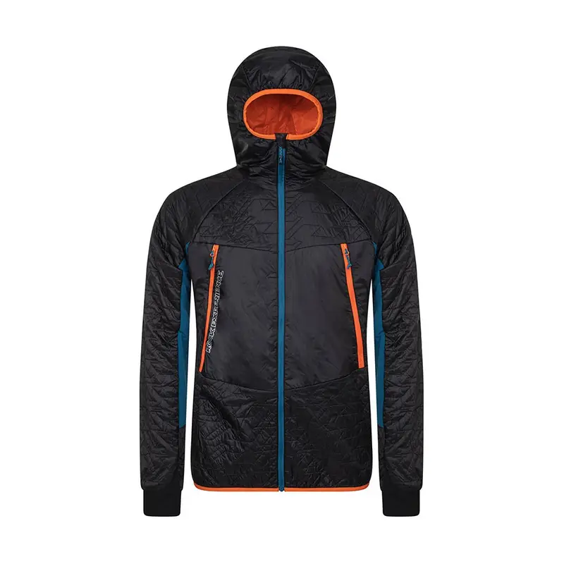 Giacca Trekking Katamai Hoodie Hybrid Nero Blu Uomo S