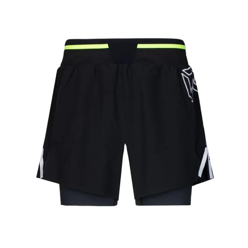Pantaloncini Trail Running Kenta Up Nero Caviar Uomo S