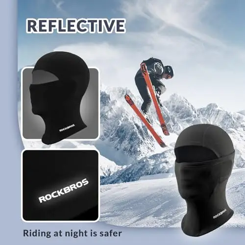 ROCKBROS Passamontagna da Sci per Bambini, Balaclava Invernale, Passamontagna Sottocasco Caldo Ragazzi, Maschera miniatura 2