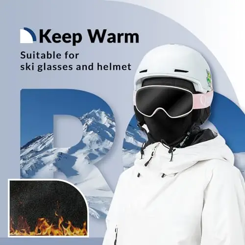 ROCKBROS Passamontagna da Sci per Bambini, Balaclava Invernale, Passamontagna Sottocasco Caldo Ragazzi, Maschera miniatura 3
