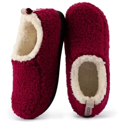 RockDove Women's Nomad Slipper con Memory Foam, Rosso, 37.5/38.5 EU