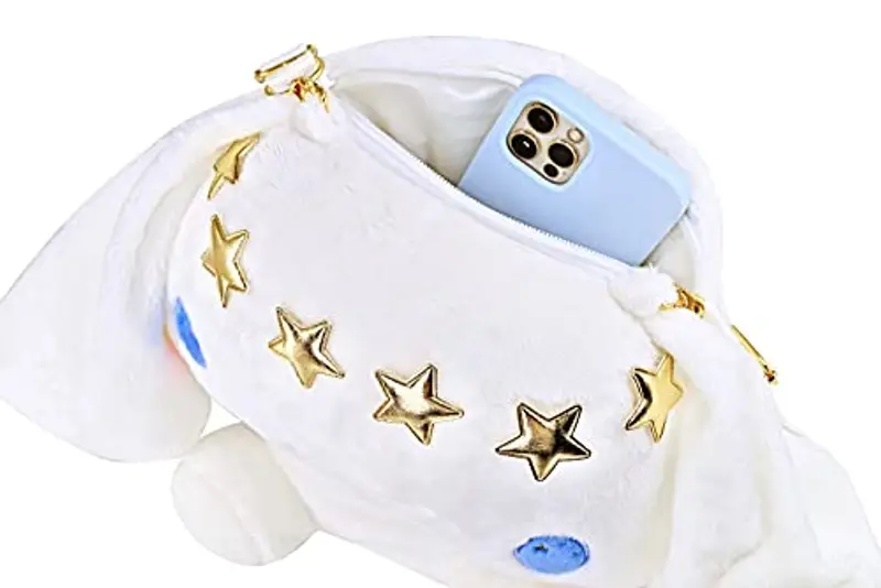 Roffatide Anime Cartoon Cute Cinnamoroll Cane Peluche Bambola Zaino Kawaii Lolita JK Ragazze Borsa Regali Di Compleanno miniatura 3
