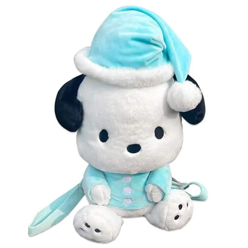 Roffatide Anime Cartoon Peluche Doll Zaino Kawaii Lolita JK Ragazze Borsa Regali di Compleanno, Pochacco(dolce Dream