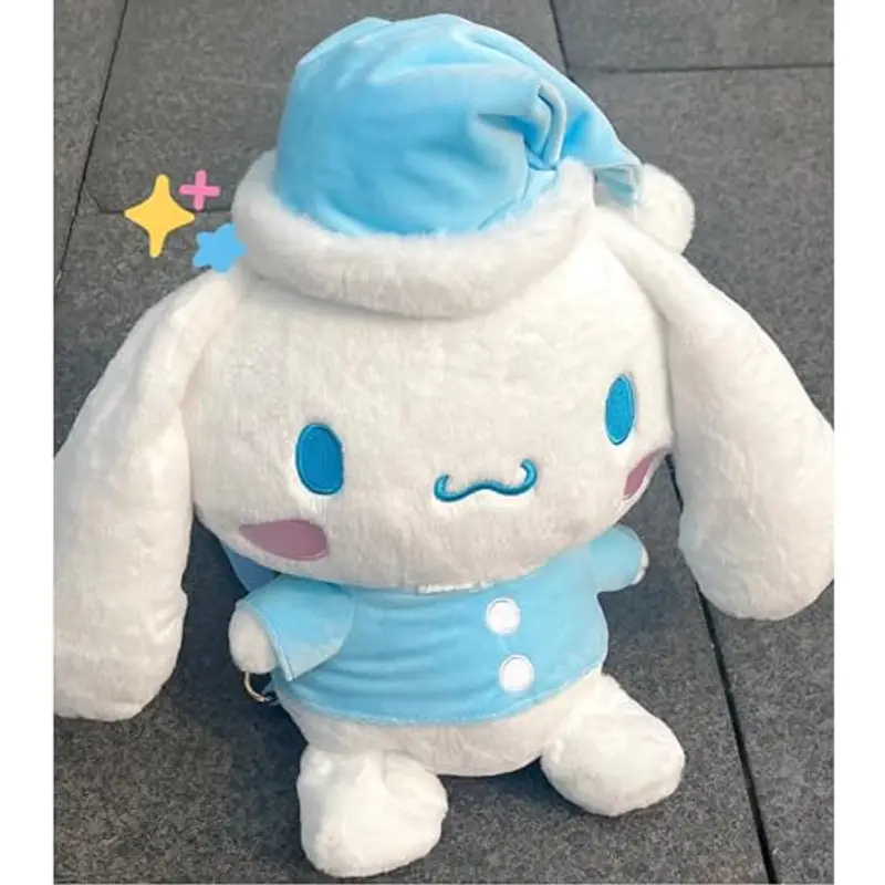 Roffatide Big Ear Dog Sweet Dream Goodnight Series soffice Zaino Kawaii JK Donna Borsa Regali di Compleanno Blu miniatura 3