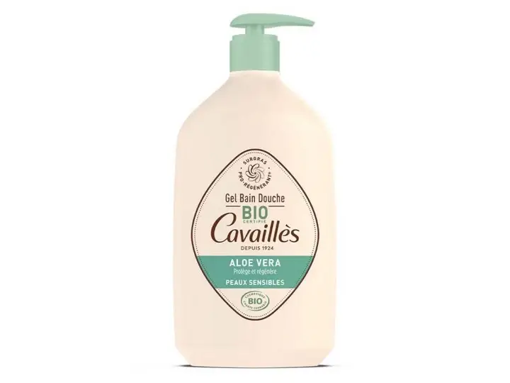 Cavaillès Gel Bagno Doccia - Aloe Vera - Pelle Sensibile BIO 1 L