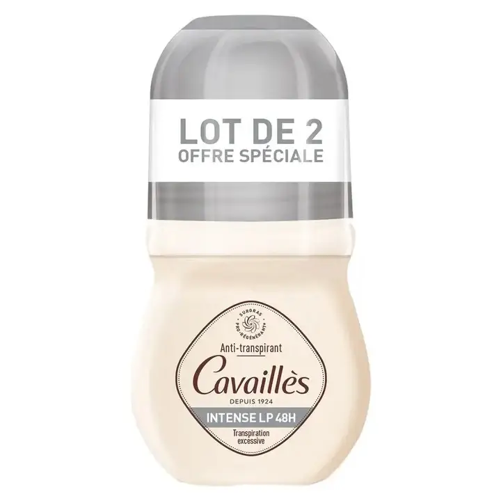 Cavaillès Intenso LP 48H Sudorazione eccessiva Deodorante RollOn 2x50ml