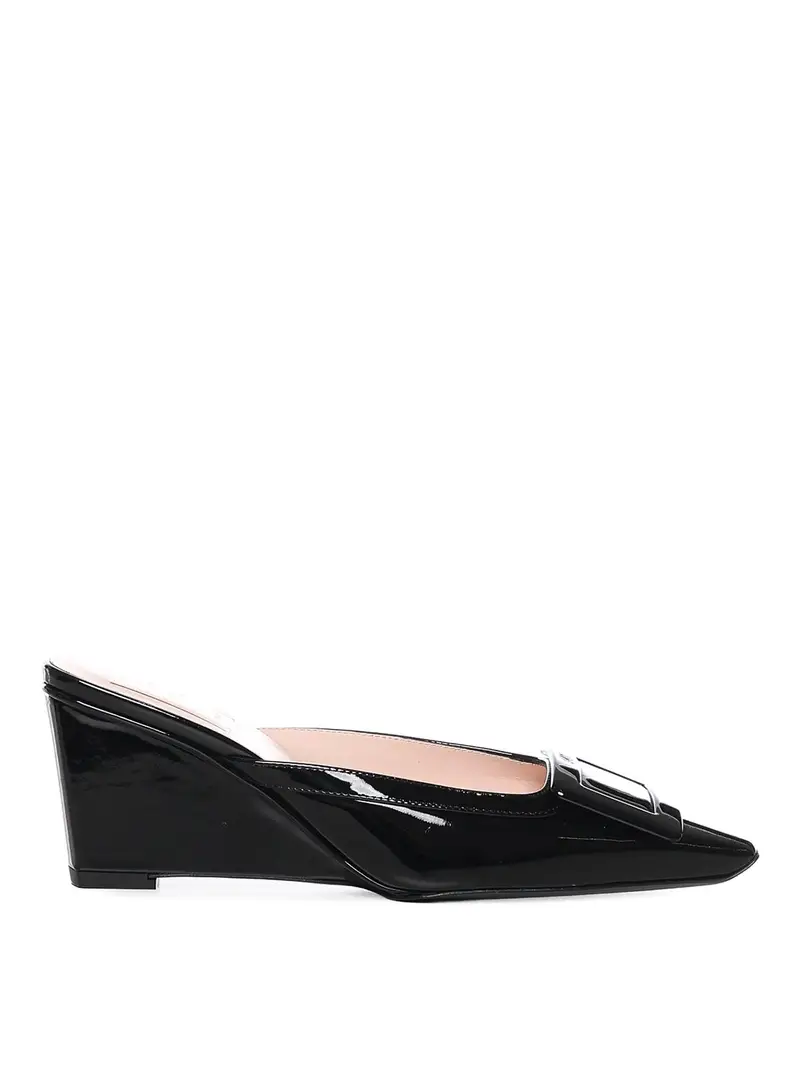 Sabot Vivier Belle in vernice Nero