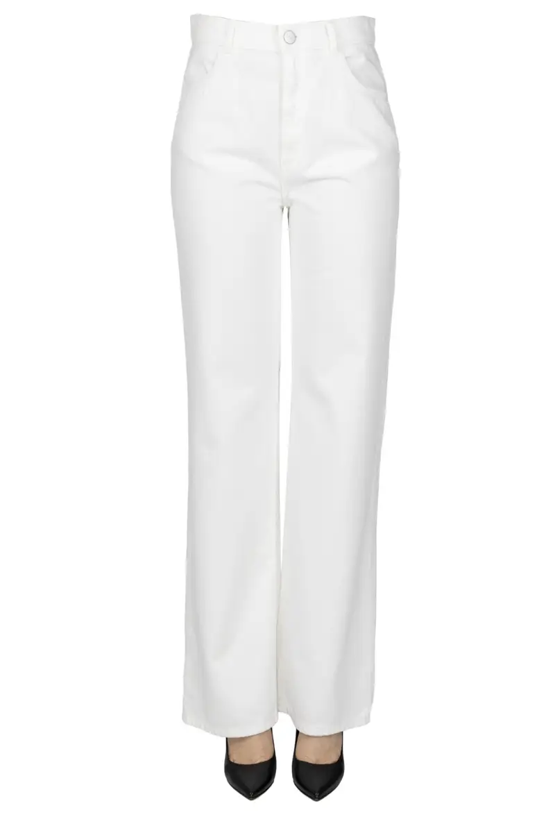 Jeans gamba dritta ampia