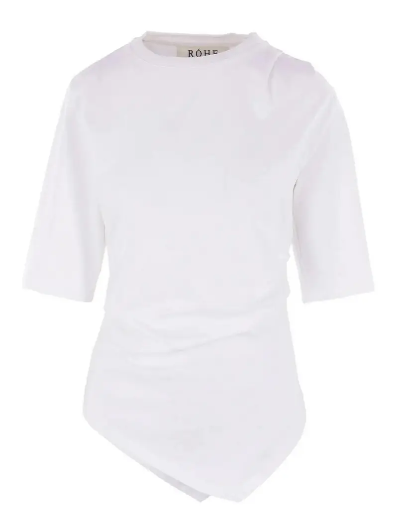 Maglietta asimmetrica Bianco