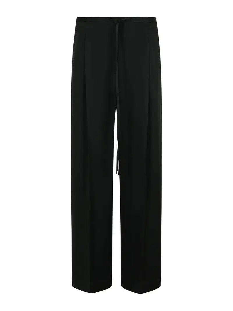 Pantaloni di miscela di acetato nero