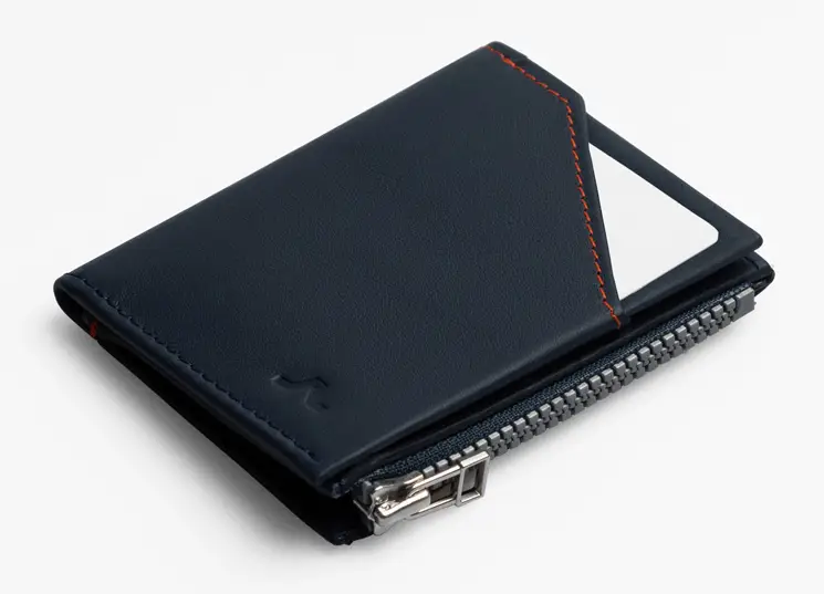 Portafoglio ROIK Zip Coin Blue Navy