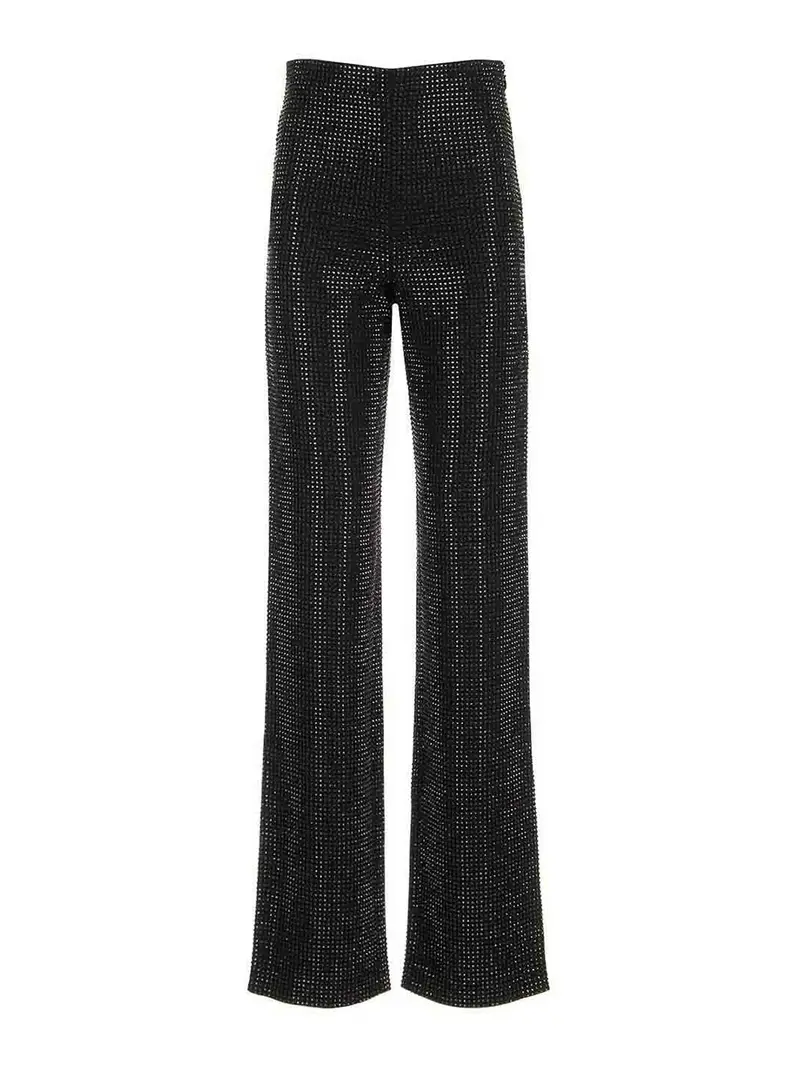 Pantaloni tagli di avvio abbelliti Nero