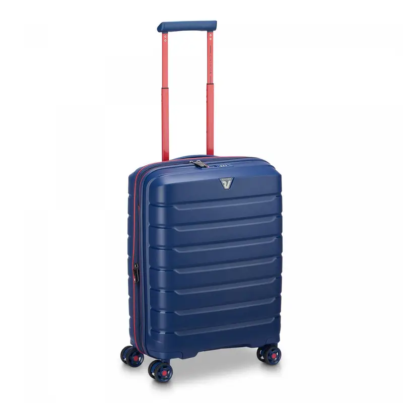 B-flying Move Trolley Bagaglio A Mano 55x40x20/25 Cm Espandibile - Blu Oltremare