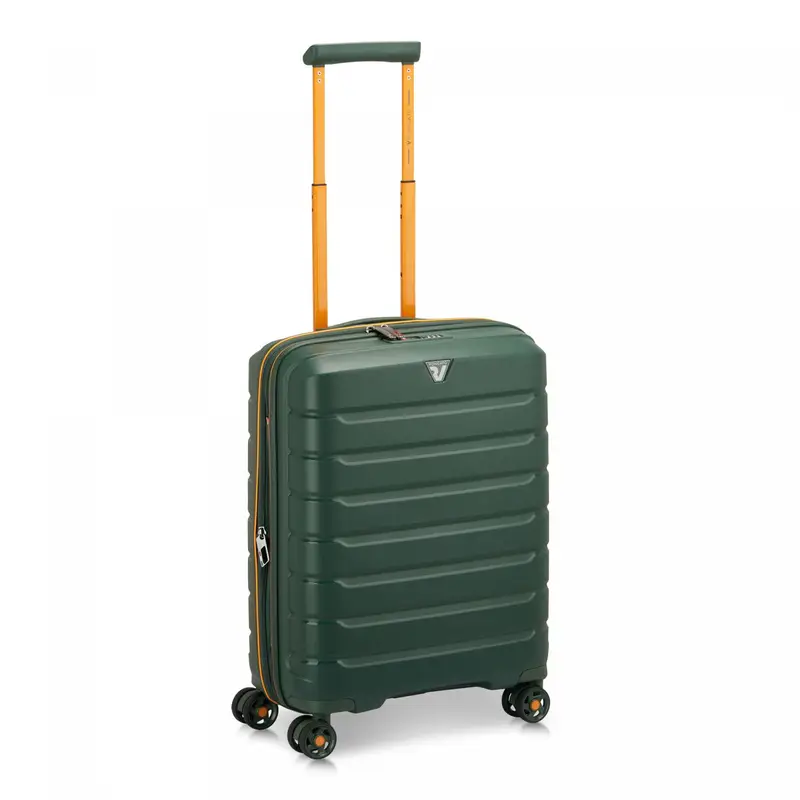 B-flying Move Trolley Bagaglio A Mano 55x40x20/25 Cm Espandibile - Verde Mimetico