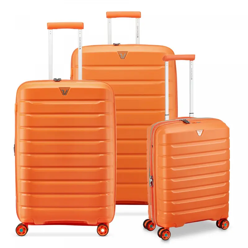 B-flying Set Valigie (grande, Medio, Cabina) - Arancio