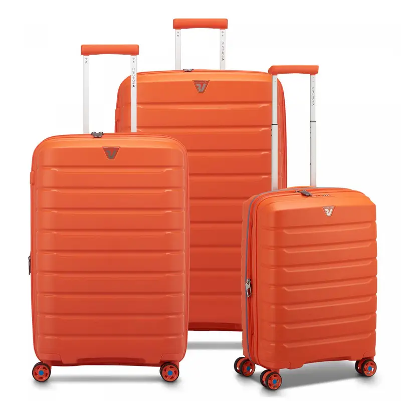 B-flying Set Valigie (grande, Medio, Cabina) - Arancione Brillante