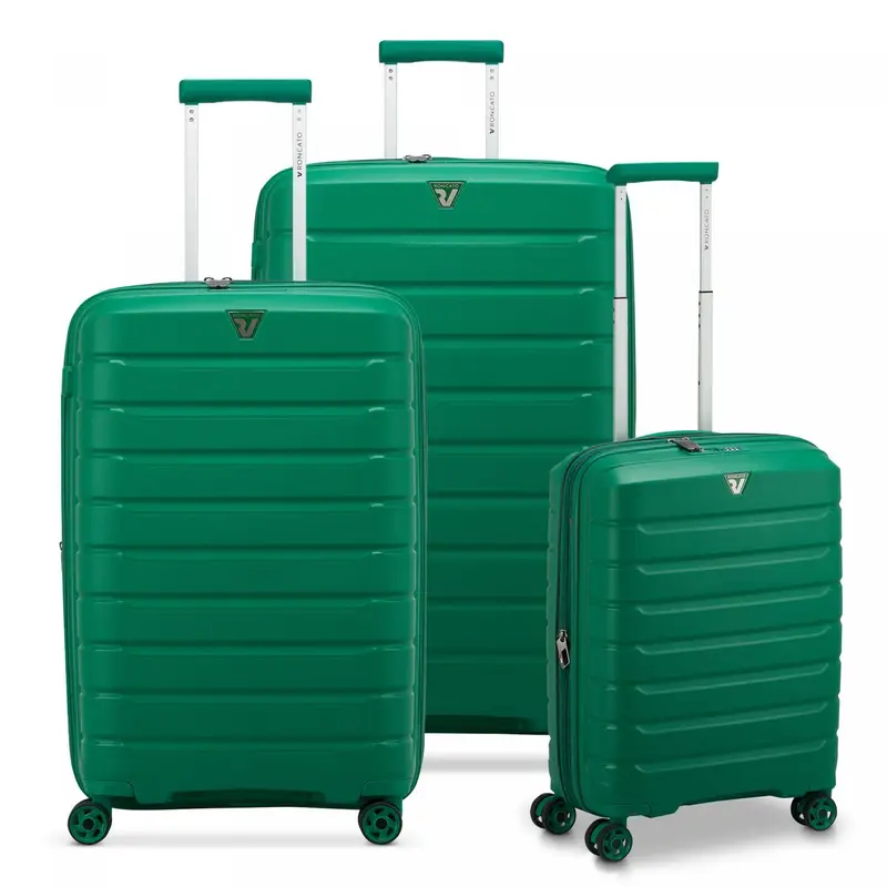 B-flying Set Valigie (grande, Medio, Cabina) - Verde Brillante