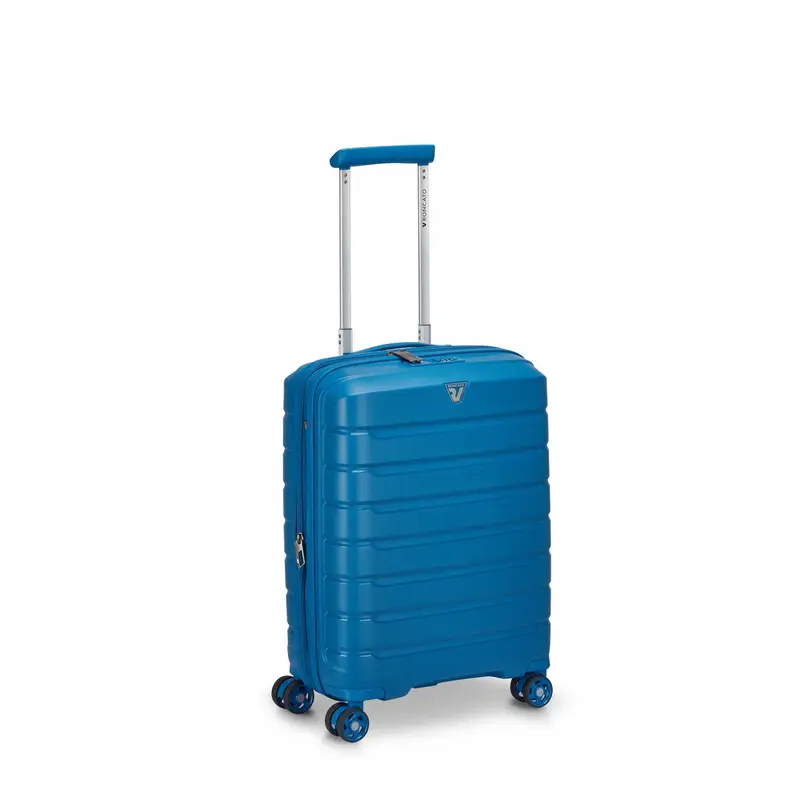 B-flying Trolley Bagaglio A Mano 55x40x20/25 Cm Espandibile - Denim