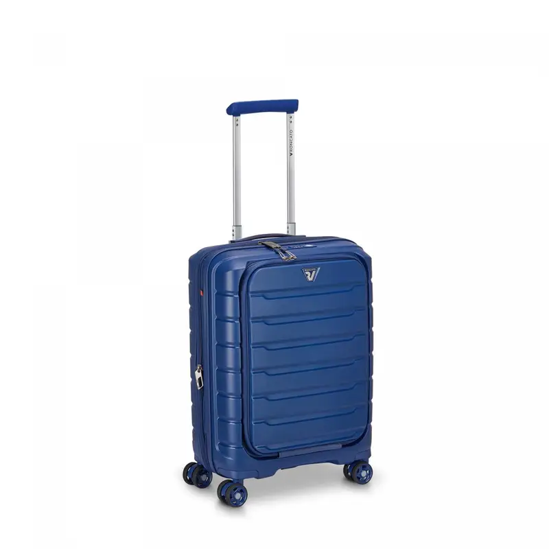 B-flying Trolley Bagaglio A Mano Espandibile - 55x40x20/25 Cm Espandibile - Blu Notte