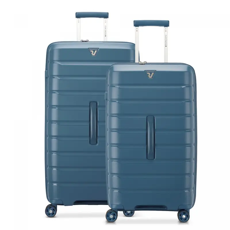 B-flying Trunk Set Valigie (baule Grande, Baule Medio) - Denim