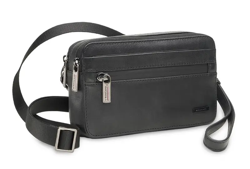 Borsa uomo a mano e tracolla Roncato Detroit 228 Nera