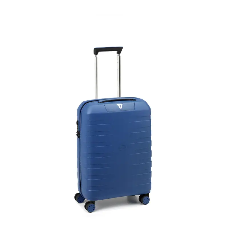 Box Sport Trolley Bagaglio A Mano 55x40x20 Cm - Nero/blu Navy