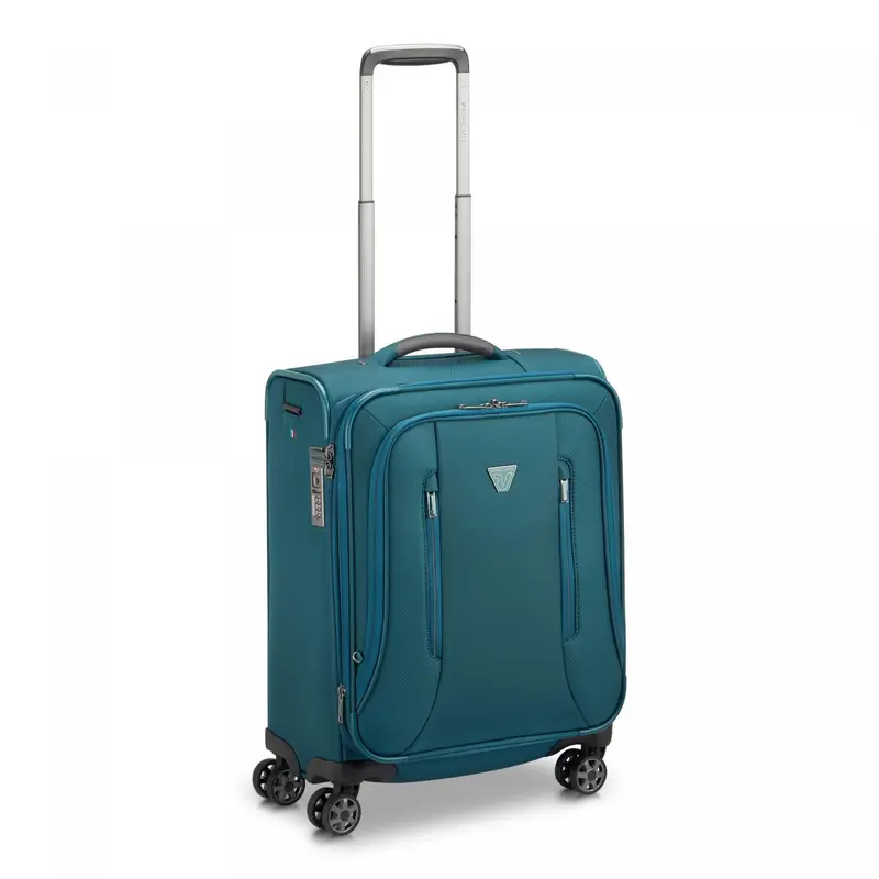 City 3.0 Trolley Bagaglio A Mano 55x40x20/25 Cm Espandibile - Verde Bottiglia