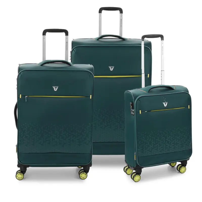 Crosslite Set Valigie (grande, Medio, Cabina) - Verde Bottiglia