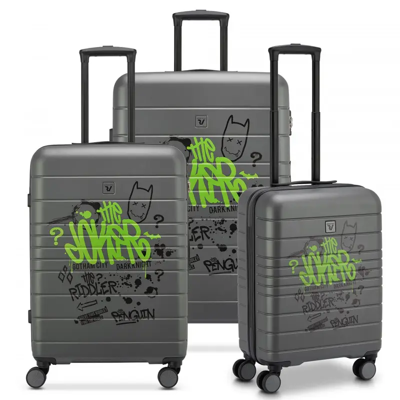 Dc Comics Set Valigie (grande, Medio, Cabina) - Joker