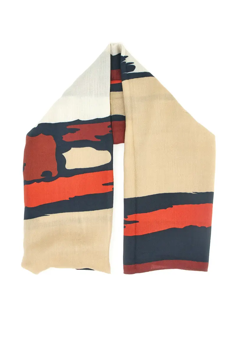 Foulard multicolore con motivo astratto Roncato 46, 003, 31 [MULTI] miniatura 2