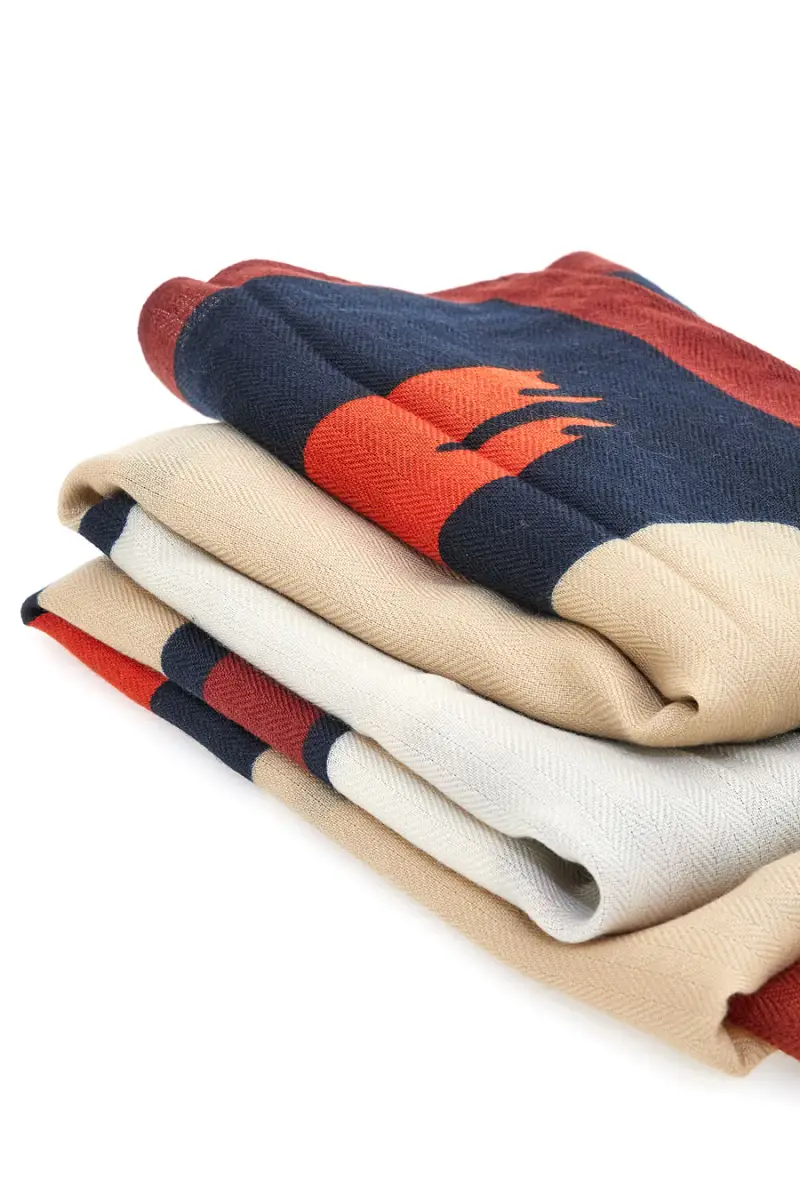 Foulard multicolore con motivo astratto Roncato 46, 003, 31 [MULTI] miniatura 3