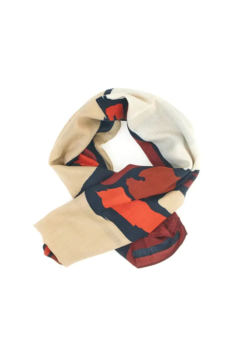 Foulard multicolore con motivo astratto Roncato 46, 003, 31 [MULTI]