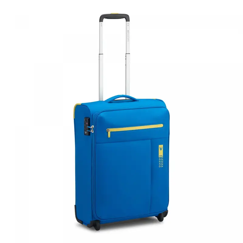 Lite Soft Trolley Bagaglio A Mano 2 Ruote 55x40x20 Cm - Blu Cobalto