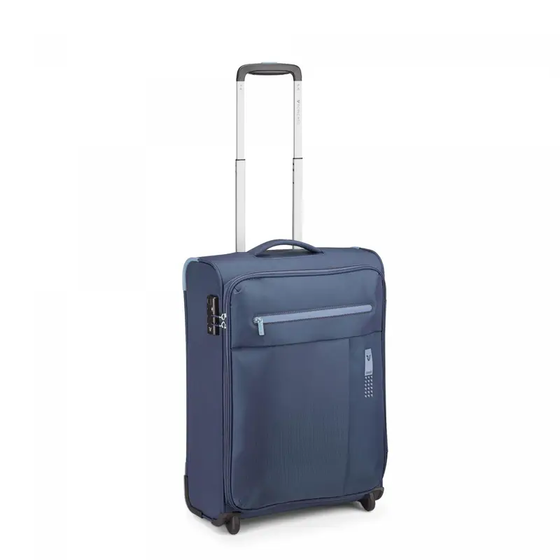 Lite Soft Trolley Bagaglio A Mano 2 Ruote 55x40x20 Cm - Blu Navy