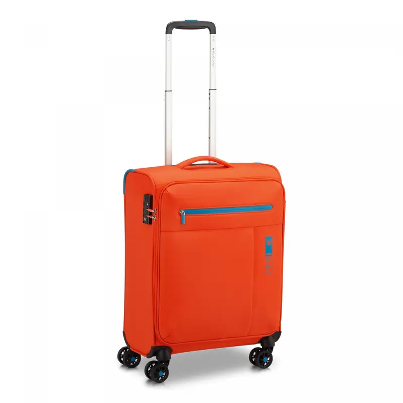 Lite Soft Trolley Bagaglio A Mano 55x40x20 Cm - Arancione Brillante