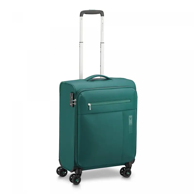Lite Soft Trolley Bagaglio A Mano 55x40x20 Cm - Verde Bottiglia