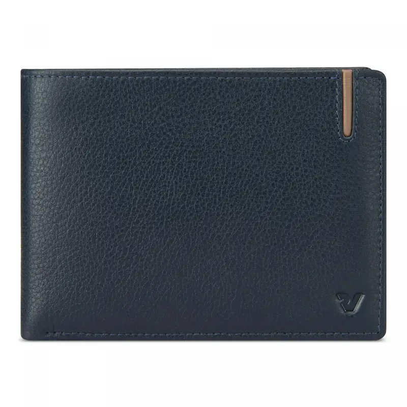 Liverpool Portafoglio Uomo 9.5x12.5x2 Cm - Blu Navy