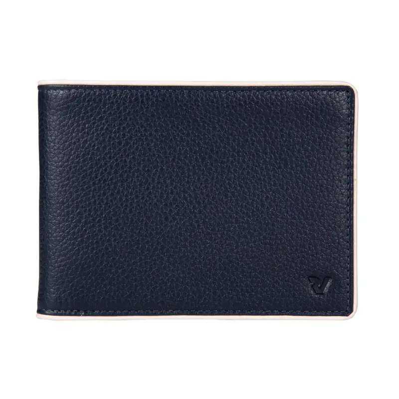 Madrid Portafoglio Uomo 12.5x9.5x1.5 Cm - Navy/rosso